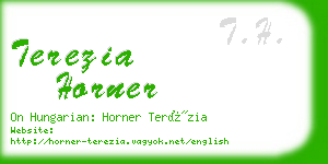 terezia horner business card